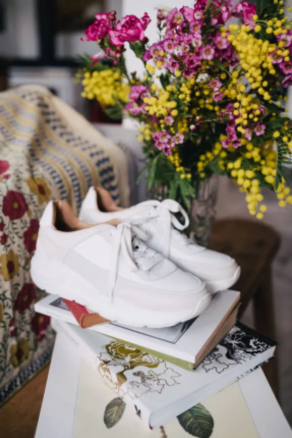 BASKETS NICKI BLANC
