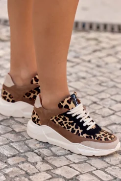 BASKETS NICKI LÉOPARD