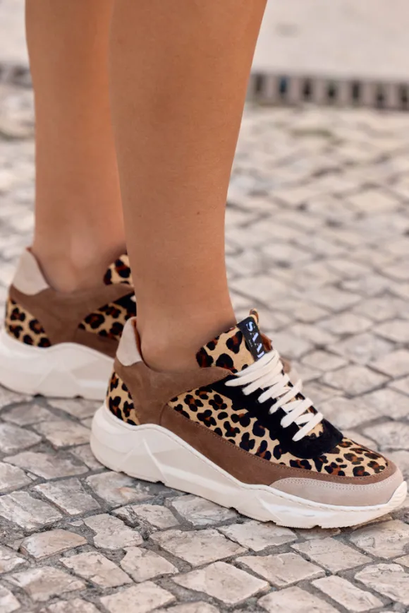 BASKETS NICKI LÉOPARD