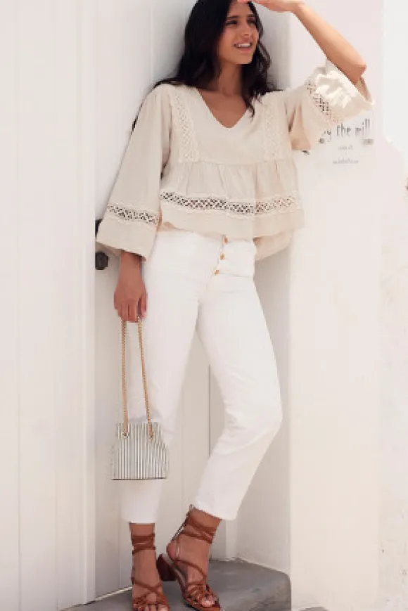 BLOUSE AMY LIN VISCOSE BEIGE