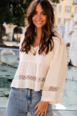 BLOUSE AMY LIN VISCOSE BLANC