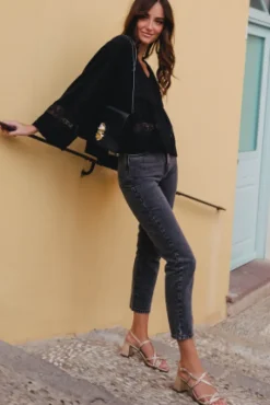 BLOUSE AMY LIN VISCOSE NOIR