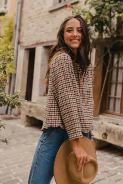 BLOUSE BALTHAZAR PIED DE COQ