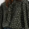 BLOUSE BEREN IMPRIMÉ PENTO KAKI