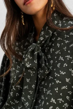 BLOUSE BEREN IMPRIMÉ PENTO KAKI