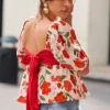 BLOUSE BLAISE IMPRIMÉ DAHLIA