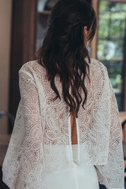 BLOUSE BÉRAT DENTELLE CALEOPE