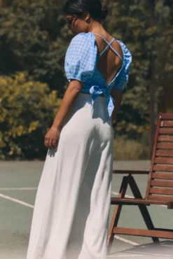 BLOUSE JULIANNA VICHY AZUR