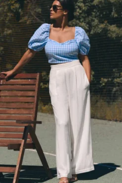 BLOUSE JULIANNA VICHY AZUR