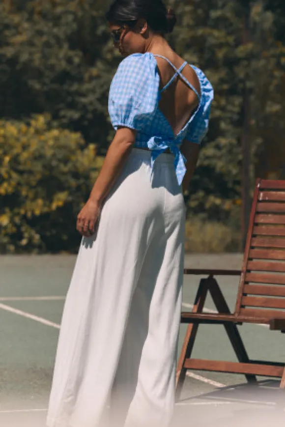 BLOUSE JULIANNA VICHY AZUR