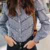 BLOUSE LORRAINE VICHY NOIR