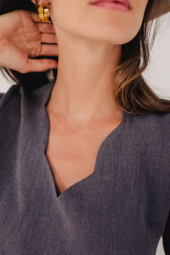 BLOUSE MARTHA GRIS