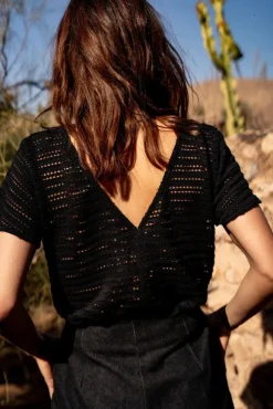 BLOUSE MYRTILLE KOMBOLOY NOIR