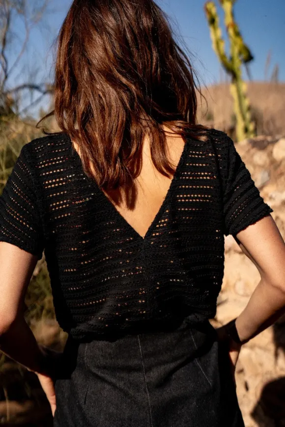 BLOUSE MYRTILLE KOMBOLOY NOIR