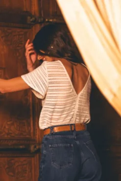 BLOUSE MYRTILLE KOMBOLOY ÉCRU