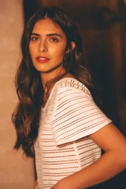 BLOUSE MYRTILLE KOMBOLOY ÉCRU