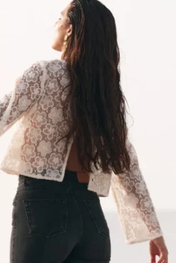 BLOUSE NAOMIE DENTELLE PIVOINE