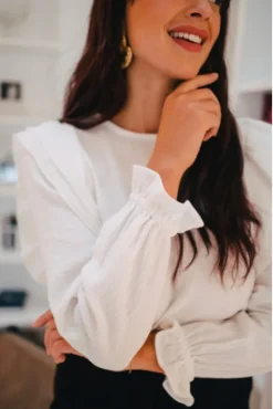 BLOUSE SILÈNE ÉCRU COTON