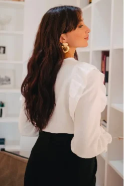BLOUSE SILÈNE ÉCRU COTON