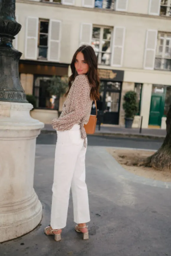 BLOUSE VOLVER MOCKA