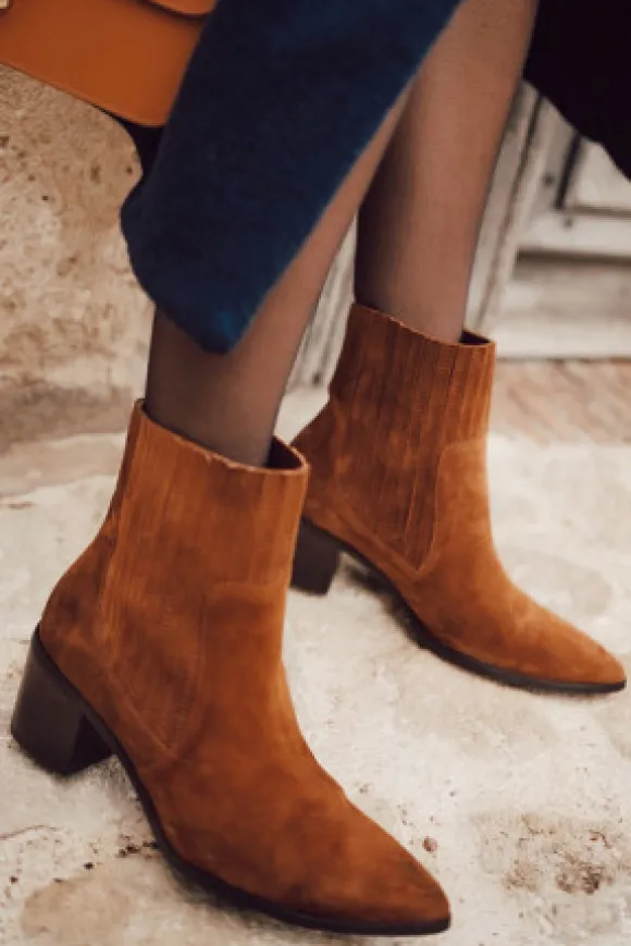 BOTTINES SANDRA CARAMEL