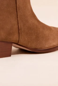 BOTTINES ZÉLIE DAIM CAMEL