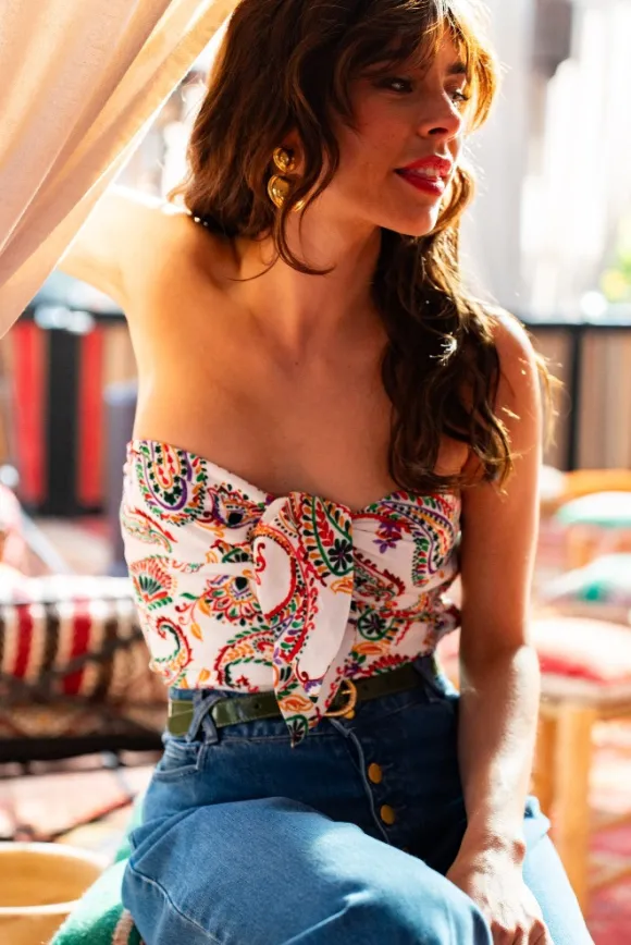 BUSTIER BADIS IMPRIMÉ MARCADOR