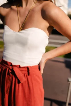 BUSTIER LOLA LIN VISCOSE BLANC