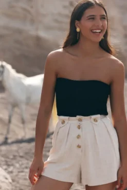 BUSTIER MARGUERITE NOIR