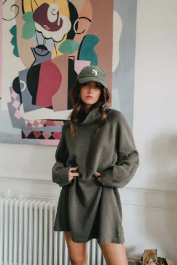 CASQUETTE JULES VELOURS KAKI