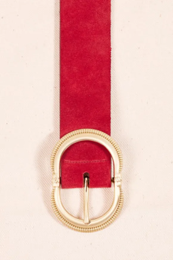 CEINTURE GALICE DAIM CARMIN