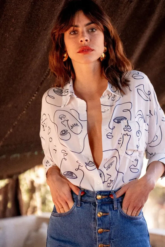 CHEMISE CÉLINA IMPRIMÉ LINE
