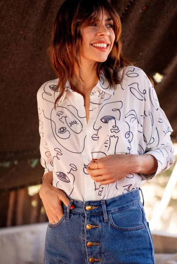 CHEMISE CÉLINA IMPRIMÉ LINE
