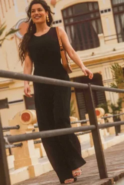 COMBINAISON ALEX LIN VISCOSE NOIR
