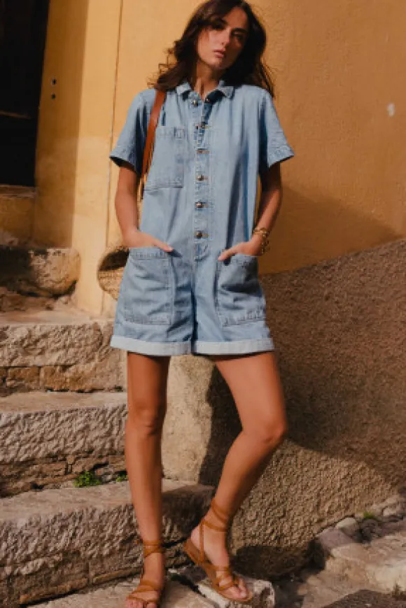 COMBINAISON CHUCK DENIM BLEACH