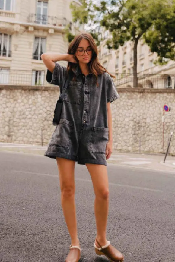 COMBINAISON CHUCK DENIM GRIS