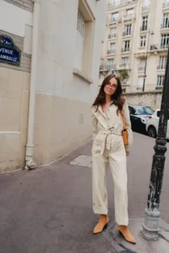 COMBINAISON MORGANE GABARDINE BEIGE