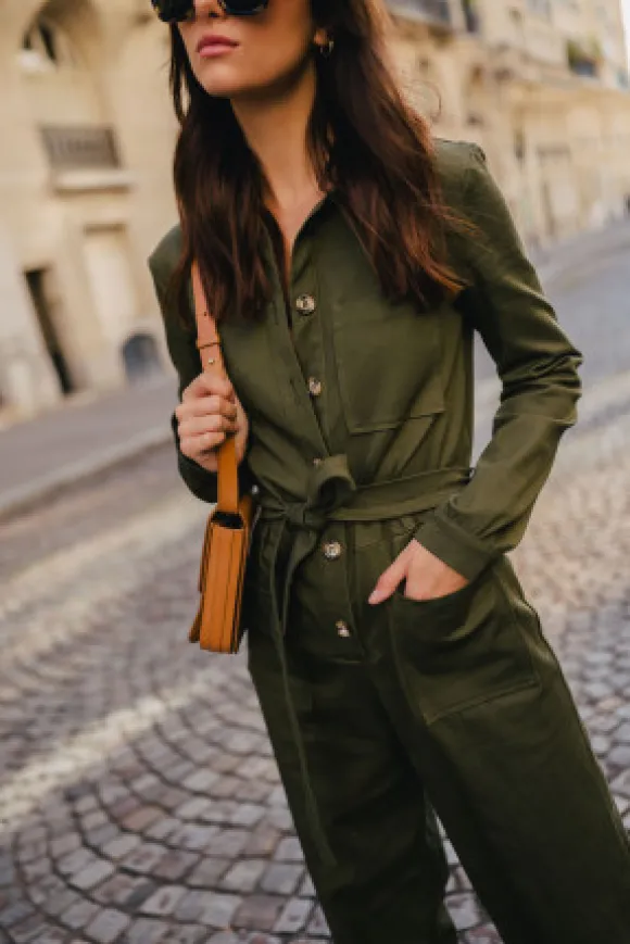 COMBINAISON MORGANE GABARDINE KAKI