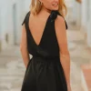 COMBISHORT FLEURINE NOIR COTON