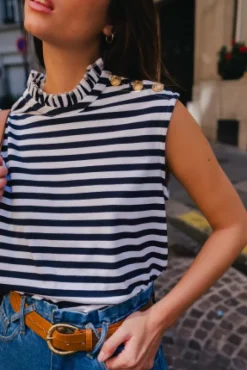 DÉBARDEUR CARMEN MARINE