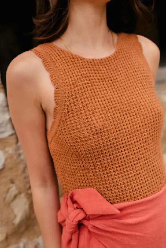 DÉBARDEUR FÉRRIS TERRACOTTA