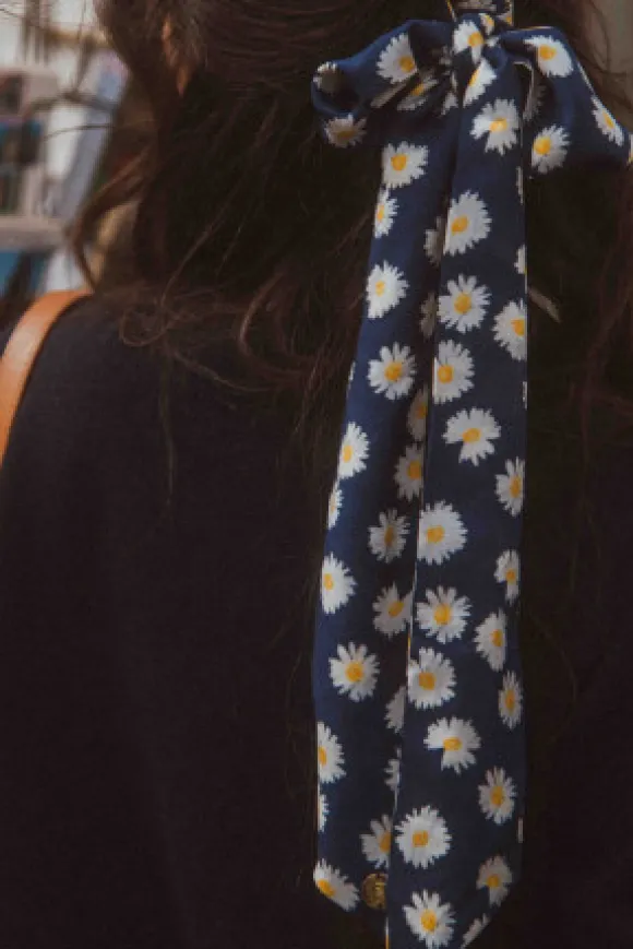 FOULARD MARGUERITE BLEU