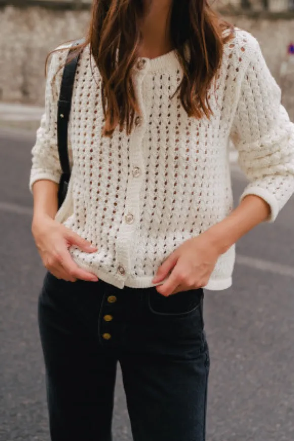 GILET ALLAN CREME