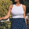 JUPE CHLOÉ DOTY MARINE