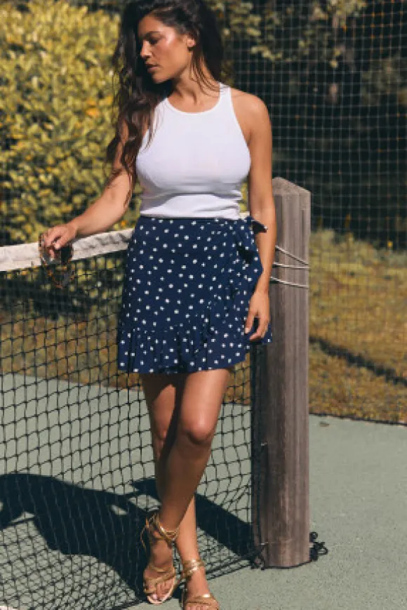 JUPE CHLOÉ DOTY MARINE
