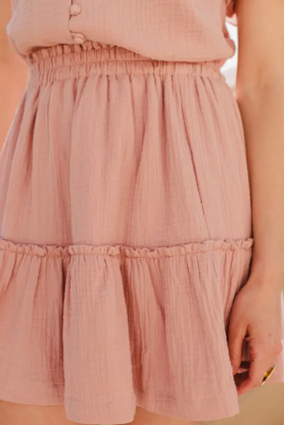 JUPE EDMA BLUSH COTON