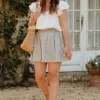 JUPE ELOISE LINE MARINE