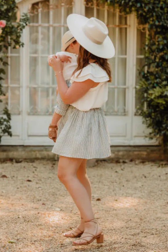 JUPE ELOISE LINE MARINE