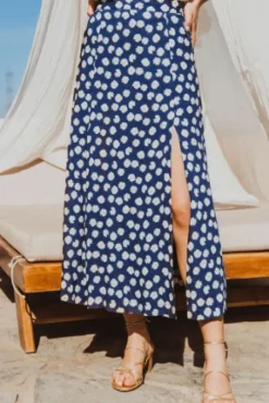 JUPE GIUSEPPA MARGUERITE BLEU