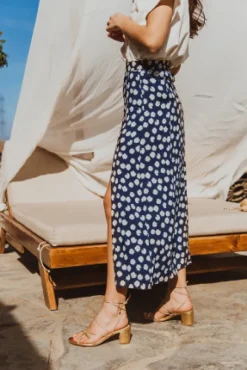 JUPE GIUSEPPA MARGUERITE BLEU